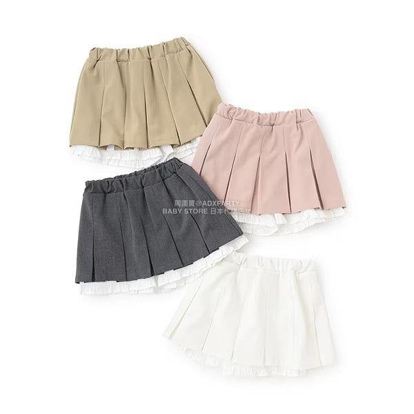 日本童裝 Ly# mine 百摺花邊短裙 100-150cm 女童款 冬季 SKIRTS