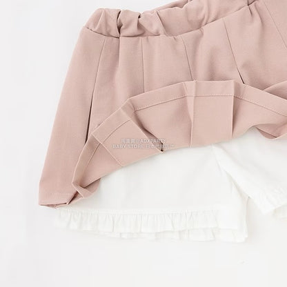 日本童裝 Ly# mine 百摺花邊短裙 100-150cm 女童款 冬季 SKIRTS