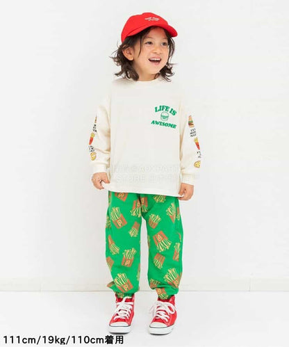 日本童裝 BREEZE 袖子圖案印花上衣 80-140cm 男童款 春季 TOPS