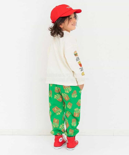 日本童裝 BREEZE 袖子圖案印花上衣 80-140cm 男童款 春季 TOPS