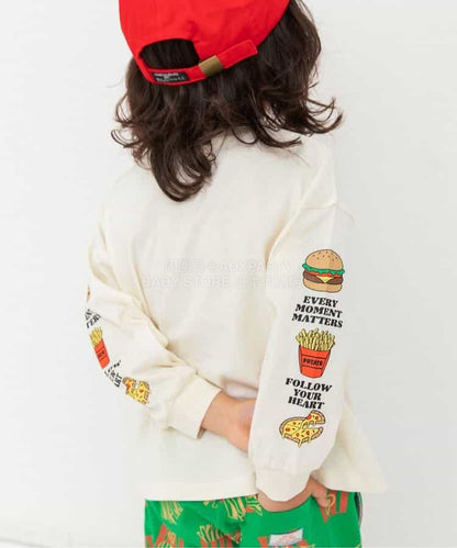 日本童裝 BREEZE 袖子圖案印花上衣 80-140cm 男童款 春季 TOPS