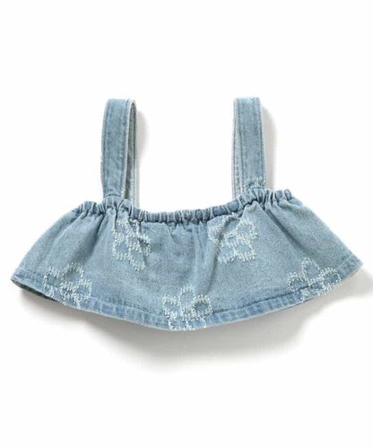 日本童裝 BREEZE 牛仔吊帶衫 80-140cm 女童款 春季 TOPS