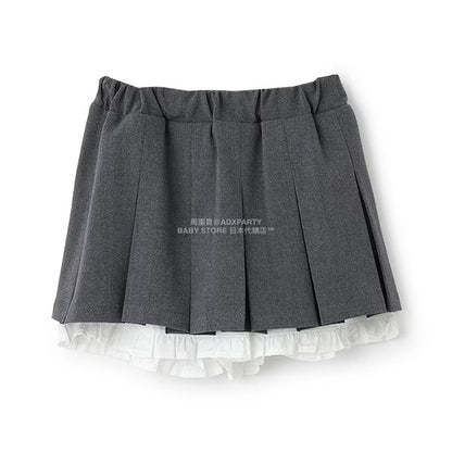 日本童裝 Ly# mine 百摺花邊短裙 100-150cm 女童款 冬季 SKIRTS