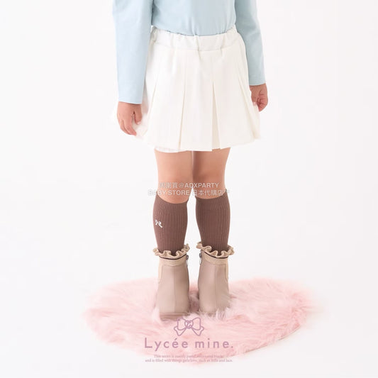 日本童裝 Ly# mine 百摺花邊短裙 100-150cm 女童款 冬季 SKIRTS