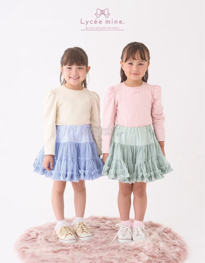 日本童裝 Ly# mine  Tutu薄紗短裙 100-150cm 女童款 冬季 SKIRTS