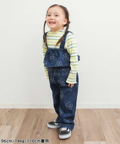 日本童裝 BREEZE 牛仔吊帶衫 80-140cm 女童款 春季 TOPS