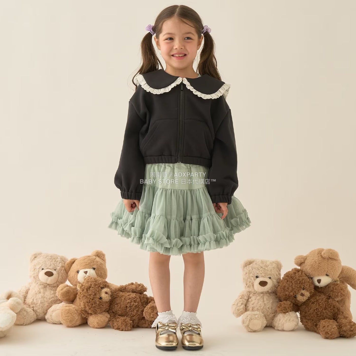 日本童裝 Ly# mine  Tutu薄紗短裙 100-150cm 女童款 冬季 SKIRTS
