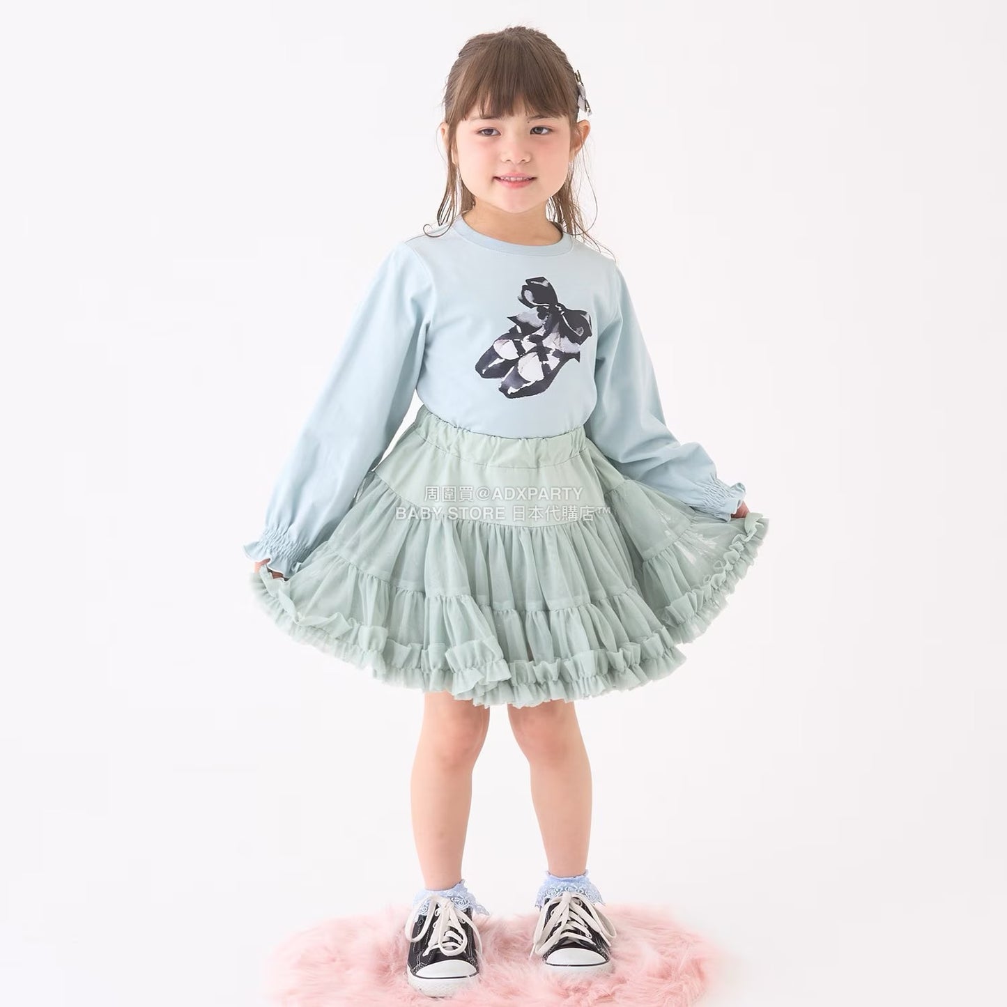 日本童裝 Ly# mine  Tutu薄紗短裙 100-150cm 女童款 冬季 SKIRTS
