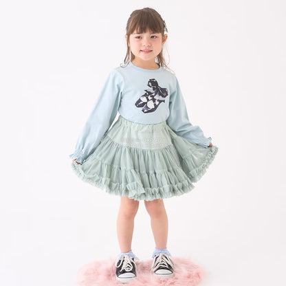 日本童裝 Ly# mine  Tutu薄紗短裙 100-150cm 女童款 冬季 SKIRTS