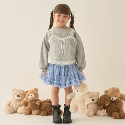 日本童裝 Ly# mine  Tutu薄紗短裙 100-150cm 女童款 冬季 SKIRTS