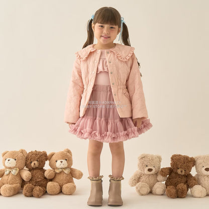 日本童裝 Ly# mine  Tutu薄紗短裙 100-150cm 女童款 冬季 SKIRTS