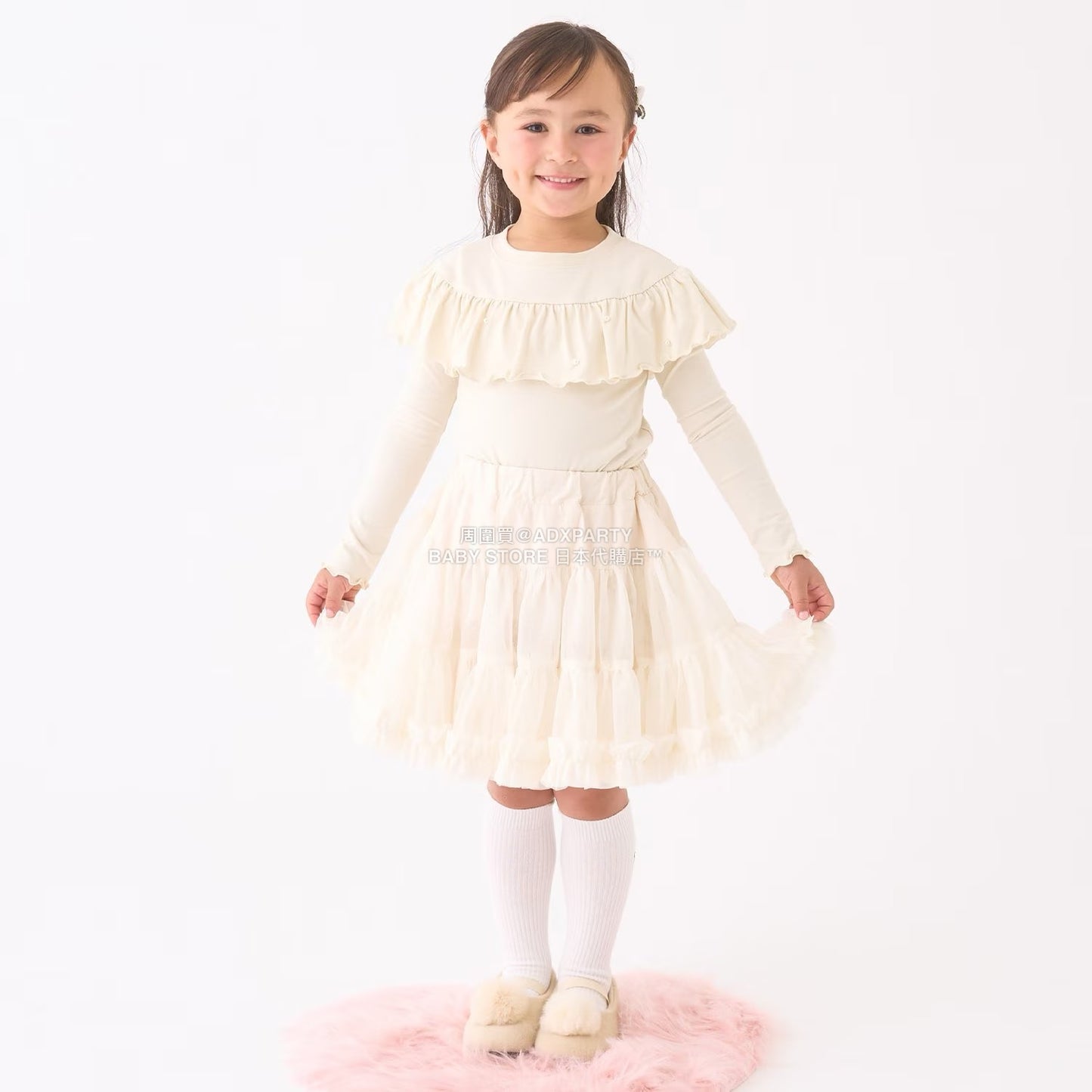 日本童裝 Ly# mine  Tutu薄紗短裙 100-150cm 女童款 冬季 SKIRTS