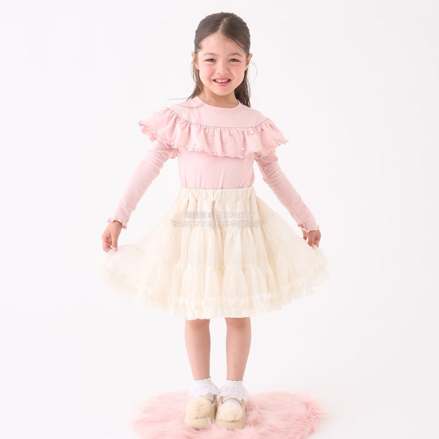 日本童裝 Ly# mine  Tutu薄紗短裙 100-150cm 女童款 冬季 SKIRTS
