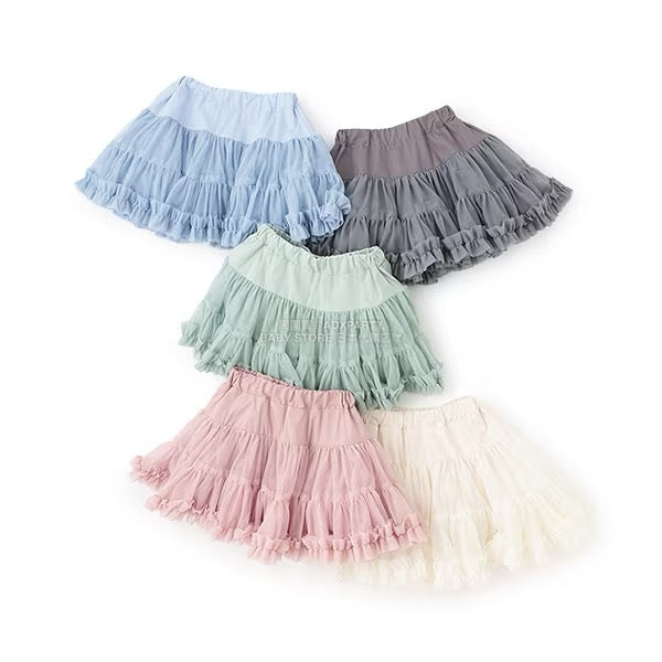 日本童裝 Ly# mine  Tutu薄紗短裙 100-150cm 女童款 冬季 SKIRTS