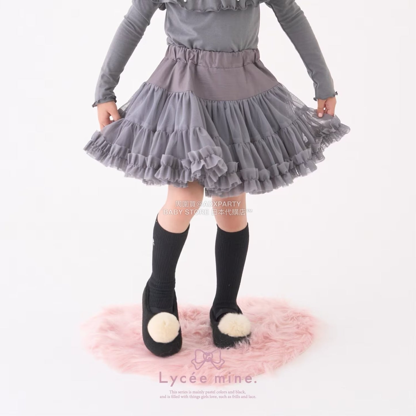 日本童裝 Ly# mine  Tutu薄紗短裙 100-150cm 女童款 冬季 SKIRTS