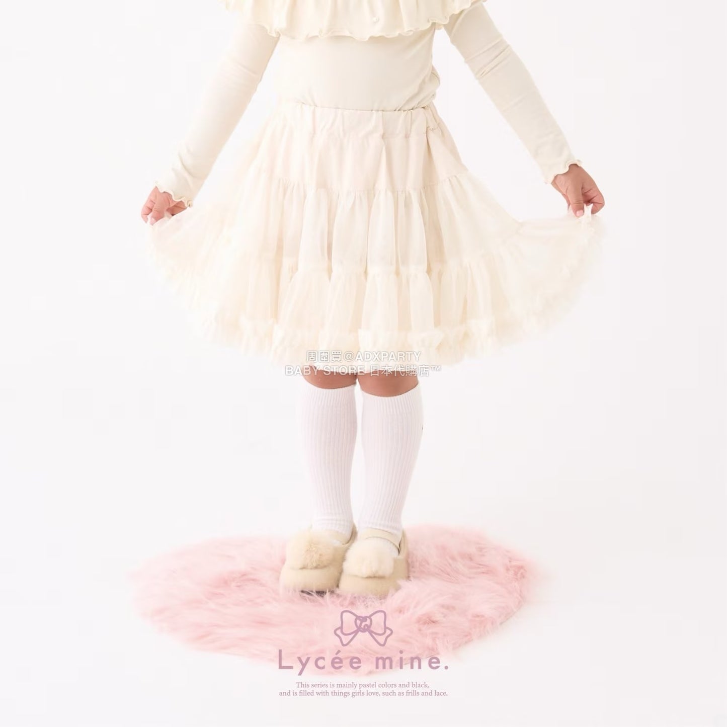 日本童裝 Ly# mine  Tutu薄紗短裙 100-150cm 女童款 冬季 SKIRTS