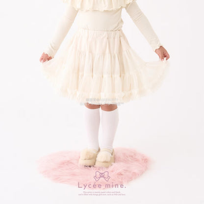 日本童裝 Ly# mine  Tutu薄紗短裙 100-150cm 女童款 冬季 SKIRTS