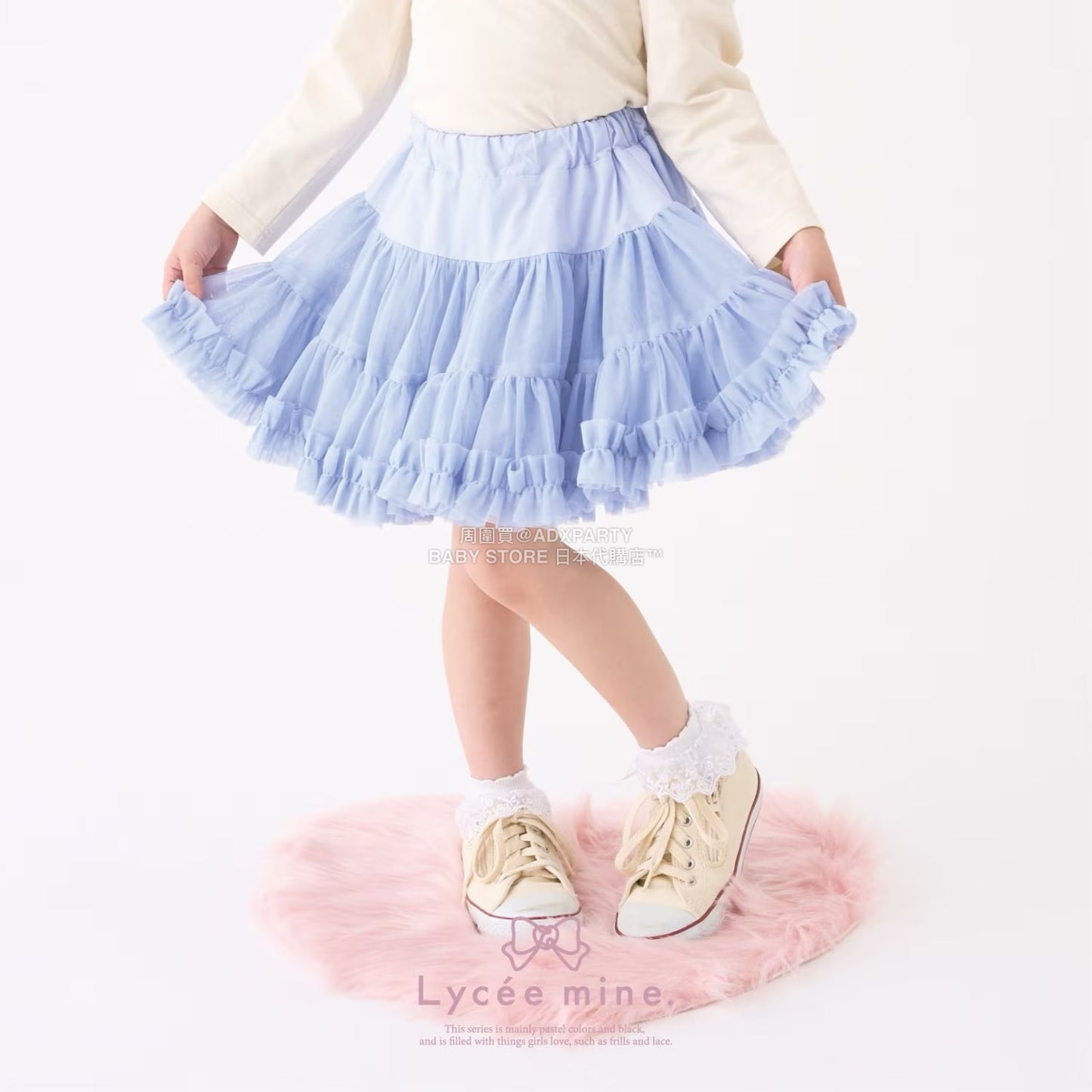日本童裝 Ly# mine  Tutu薄紗短裙 100-150cm 女童款 冬季 SKIRTS