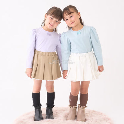 日本童裝 Ly# mine 蝴蝶結宮廷肩袖上衣 100-150cm 女童款 冬季 TOPS