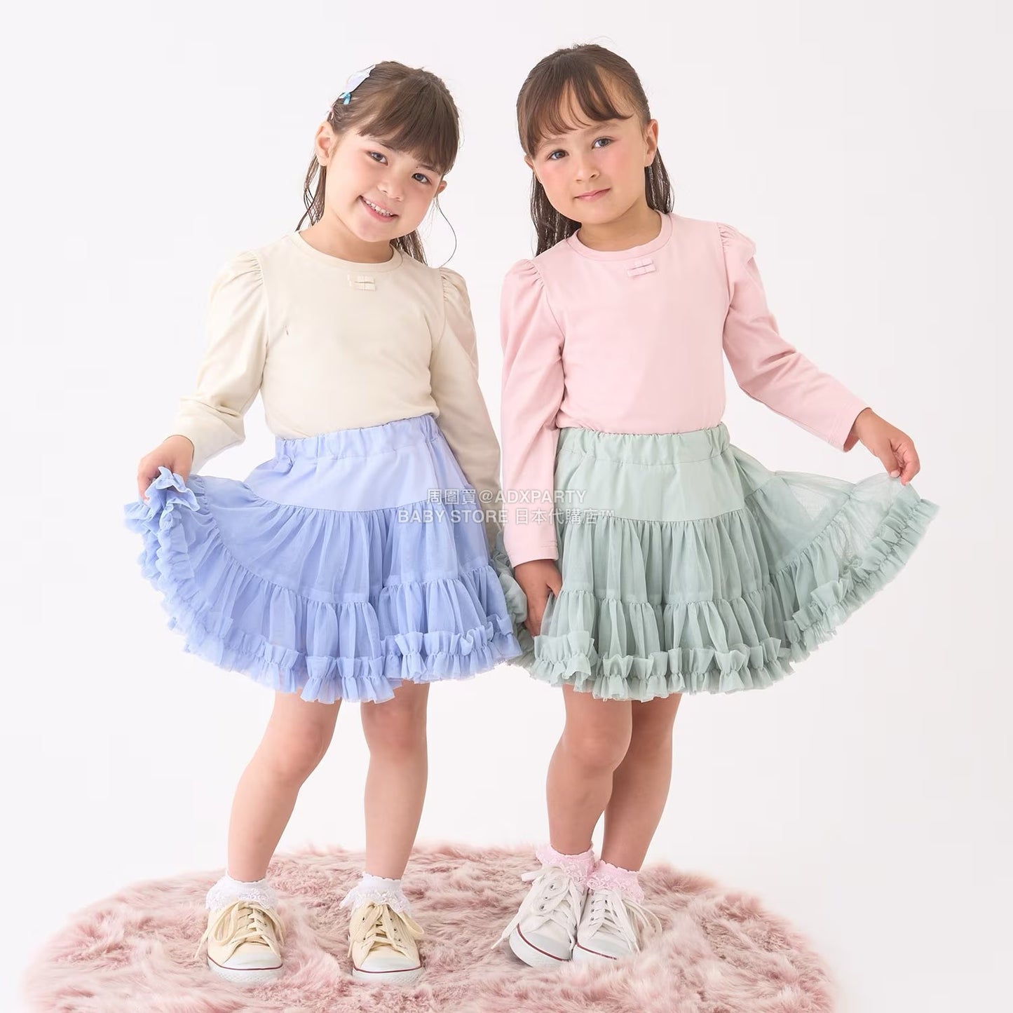 日本童裝 Ly# mine 蝴蝶結宮廷肩袖上衣 100-150cm 女童款 冬季 TOPS