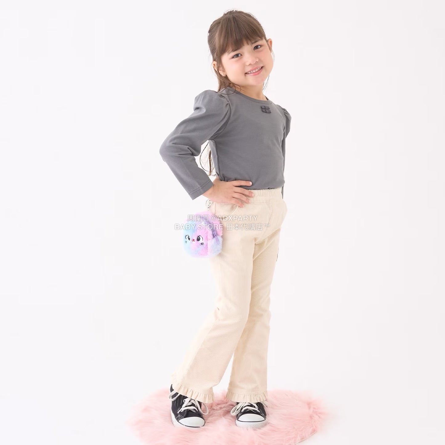 日本童裝 Ly# mine 蝴蝶結宮廷肩袖上衣 100-150cm 女童款 冬季 TOPS