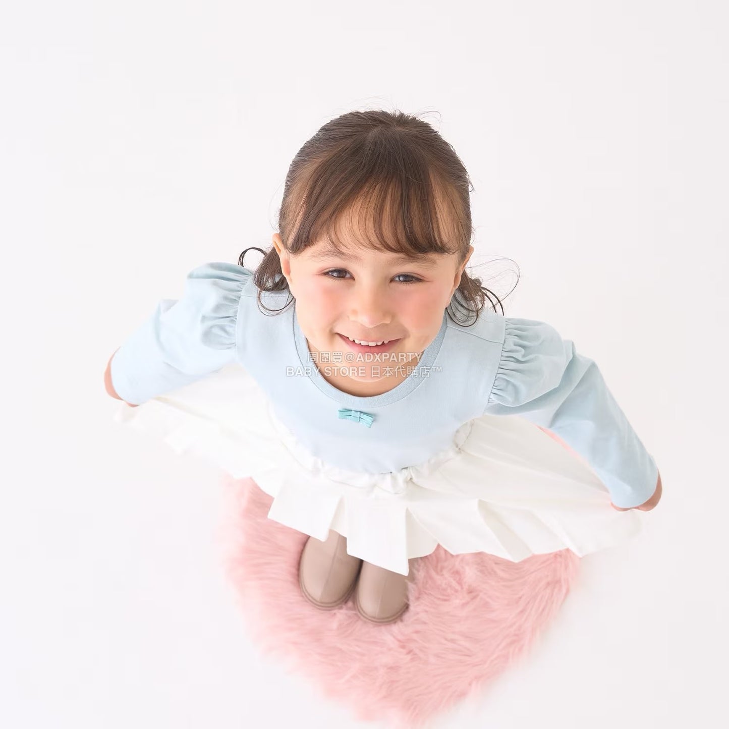 日本童裝 Ly# mine 蝴蝶結宮廷肩袖上衣 100-150cm 女童款 冬季 TOPS