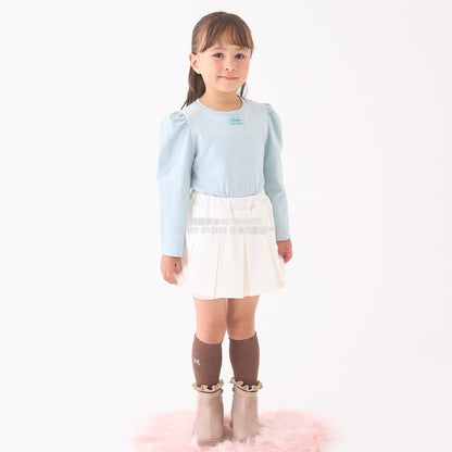 日本童裝 Ly# mine 蝴蝶結宮廷肩袖上衣 100-150cm 女童款 冬季 TOPS