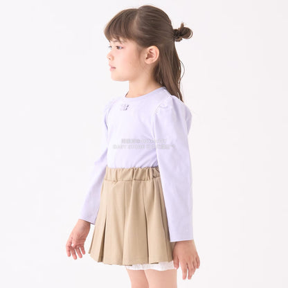 日本童裝 Ly# mine 蝴蝶結宮廷肩袖上衣 100-150cm 女童款 冬季 TOPS