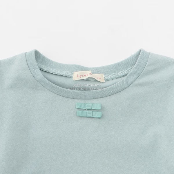 日本童裝 Ly# mine 蝴蝶結宮廷肩袖上衣 100-150cm 女童款 冬季 TOPS