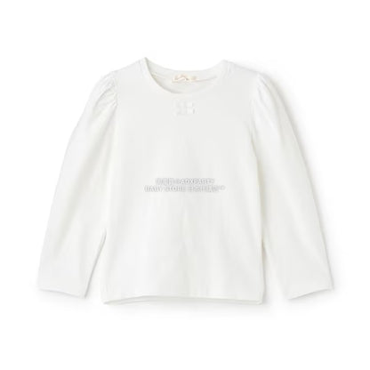 日本童裝 Ly# mine 蝴蝶結宮廷肩袖上衣 100-150cm 女童款 冬季 TOPS