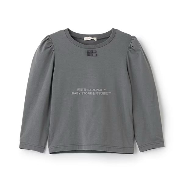 日本童裝 Ly# mine 蝴蝶結宮廷肩袖上衣 100-150cm 女童款 冬季 TOPS