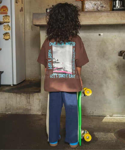 日本童裝 BREEZE 毛巾料長褲 90-150cm 男童款 夏季 PANTS