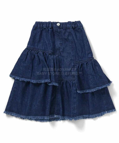 日本童裝 BREEZE 牛仔半裙 90-140cm 女童款 夏季 SKIRTS
