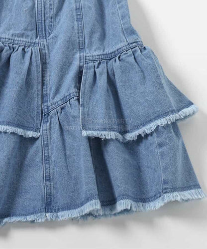 日本童裝 BREEZE 牛仔半裙 90-140cm 女童款 夏季 SKIRTS