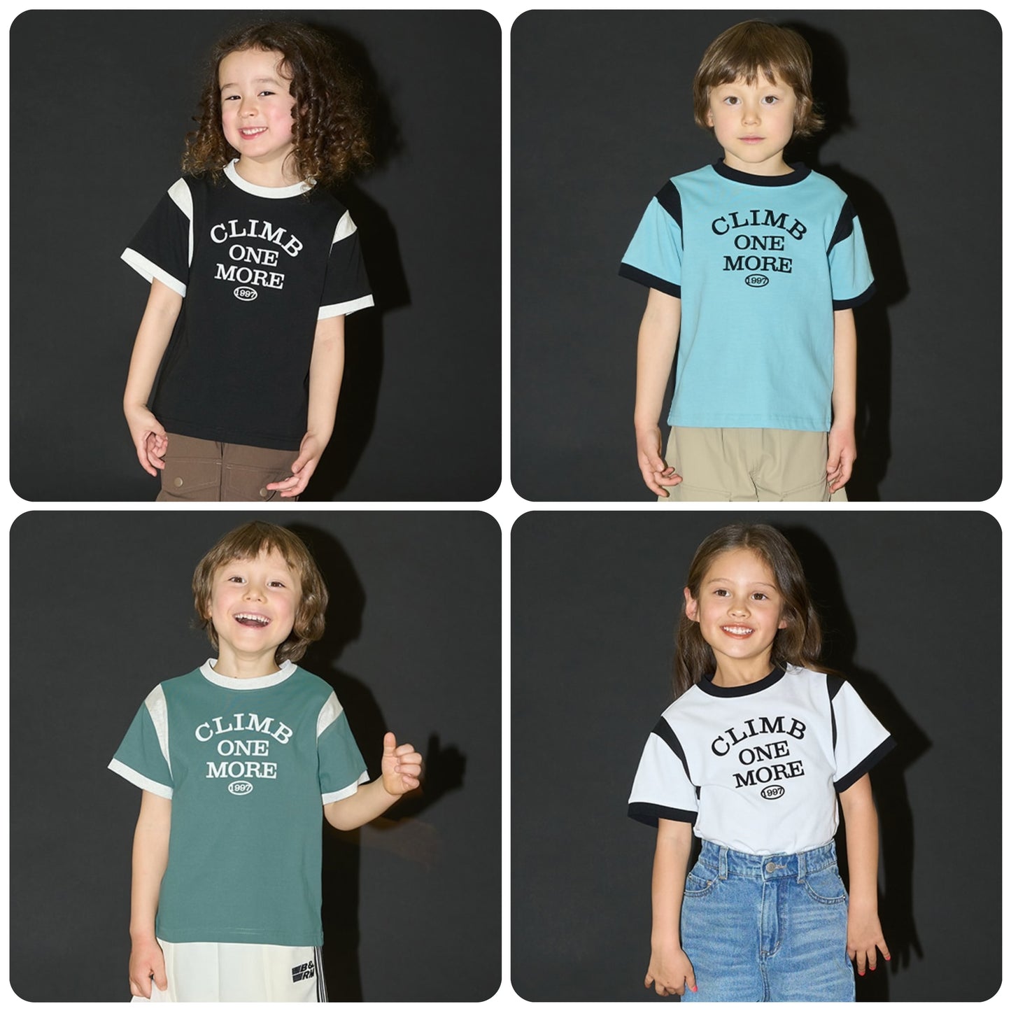 Japanese children's clothing b・R# contact cool water absorption quick dry series patchwork top 100-150cm boys/girls summer TOPS 