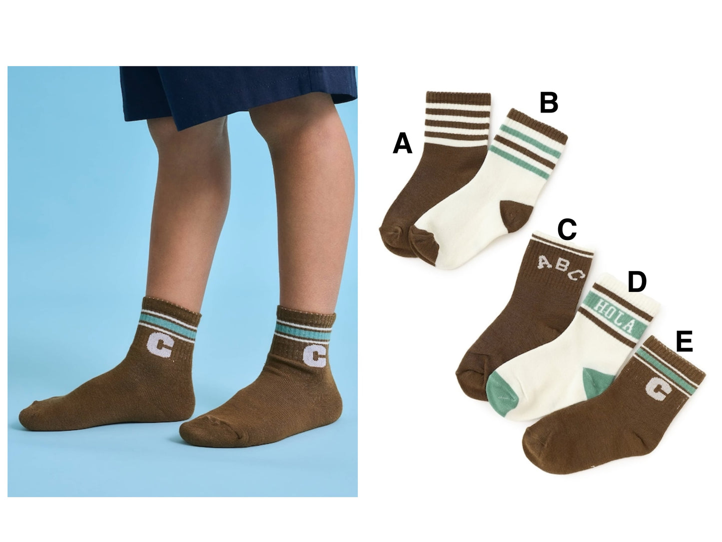 b・ROOM Socks (1 pair, 15-21cm) Direct from Japan 