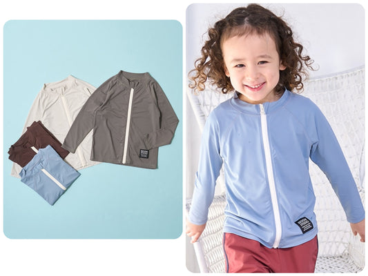 Japanese children's clothing b・R# UV protection swimsuit jacket 100-130cm boys' summer swimming swimsuit special edition 
