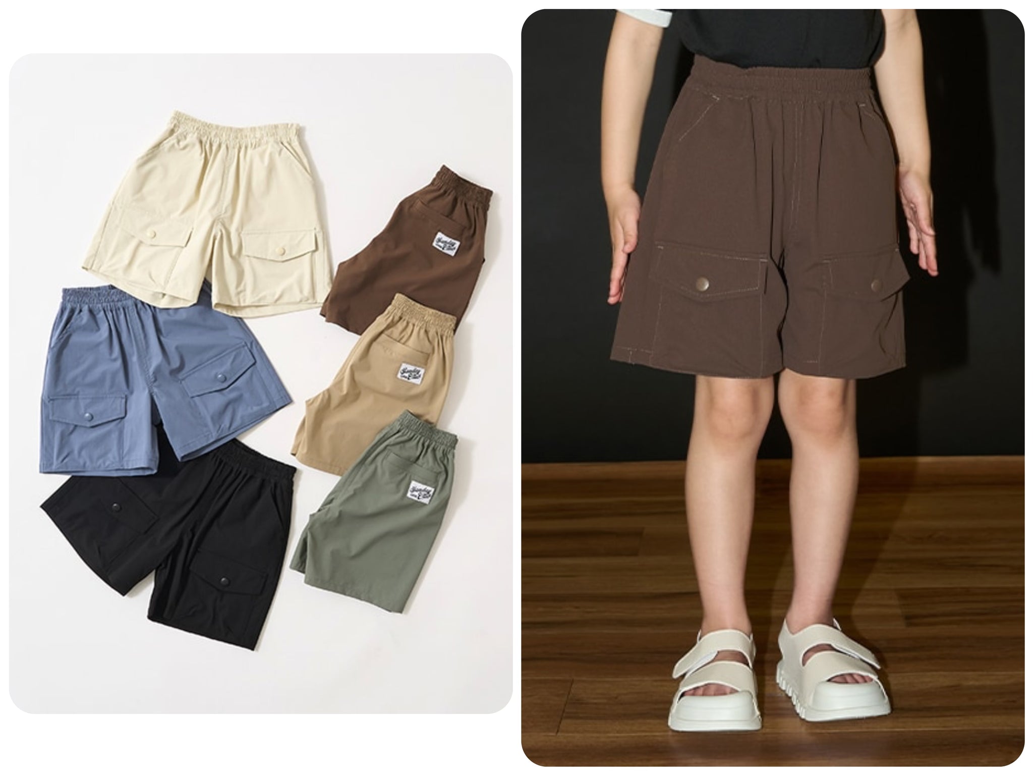 日本童裝 b・R# 工裝口袋短褲 100-150cm 男童款/女童款 夏季 PANTS