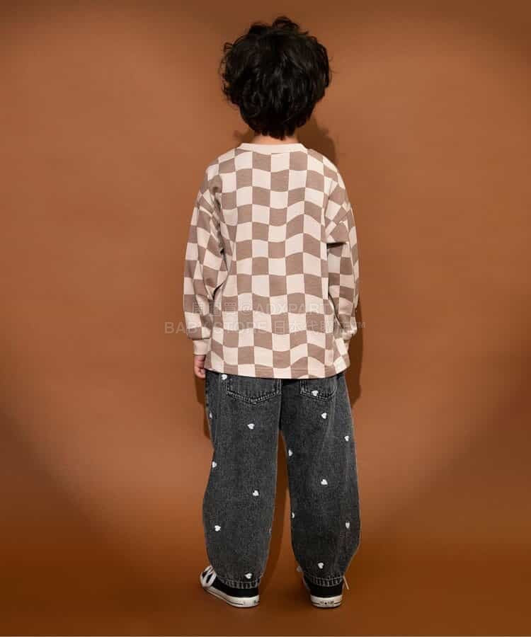 日本童裝 BREEZE 心型圖案刺繡長褲 80-140cm 男童款/女童款 春季 PANTS