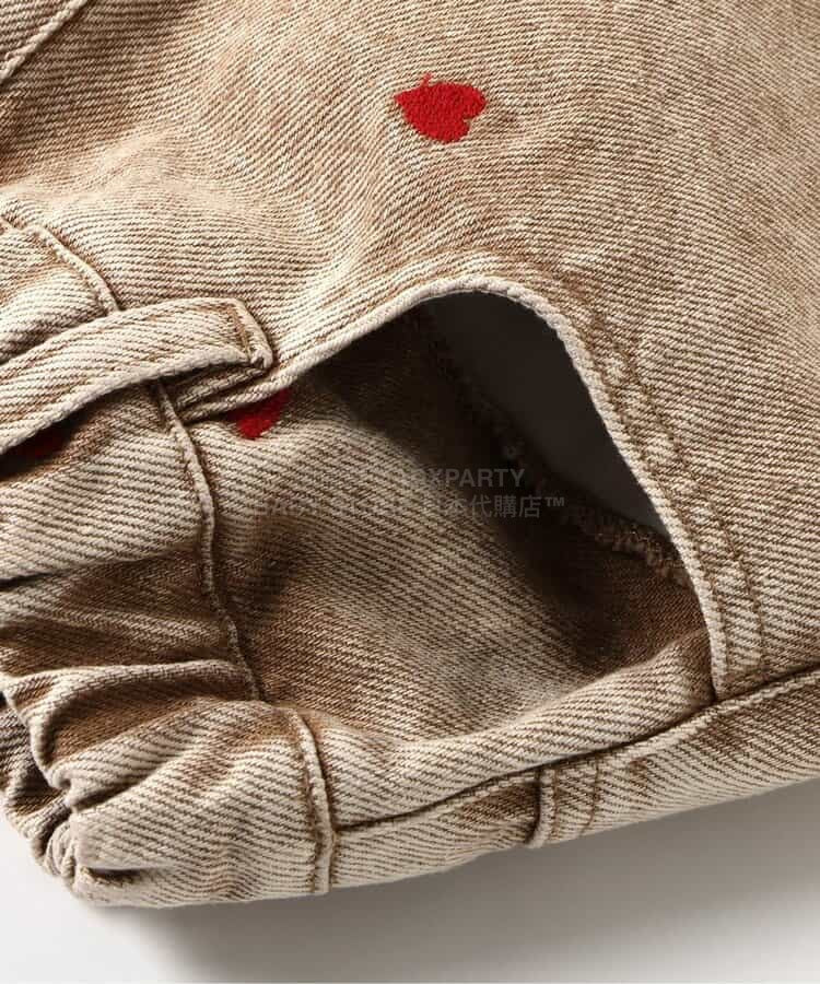 日本童裝 BREEZE 心型圖案刺繡長褲 80-140cm 男童款/女童款 春季 PANTS