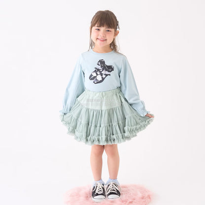 日本童裝 Ly# mine 印花圖案上衣 100-150cm 女童款 冬季 TOPS