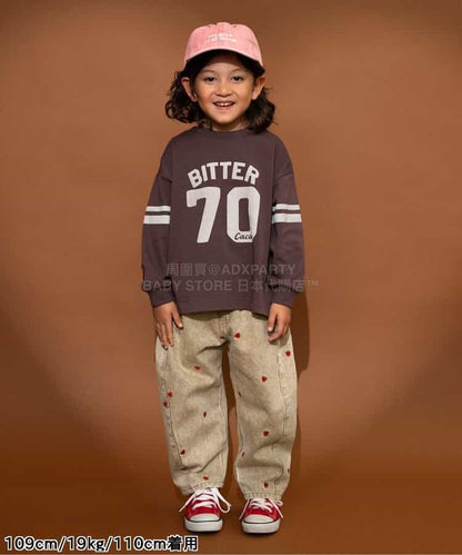 日本童裝 BREEZE 心型圖案刺繡長褲 80-140cm 男童款/女童款 春季 PANTS