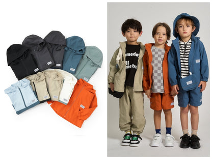 日本童裝 b・R# 防水系列 防污系列 防UV 耐用 運動外套 100-150cm 男童款 夏季 OUTERWEAR