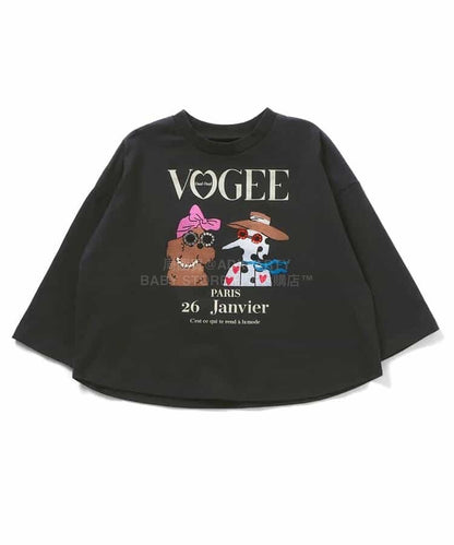 日本童裝 BREEZE 印花上衣 80-140cm 女童款 春季 TOPS