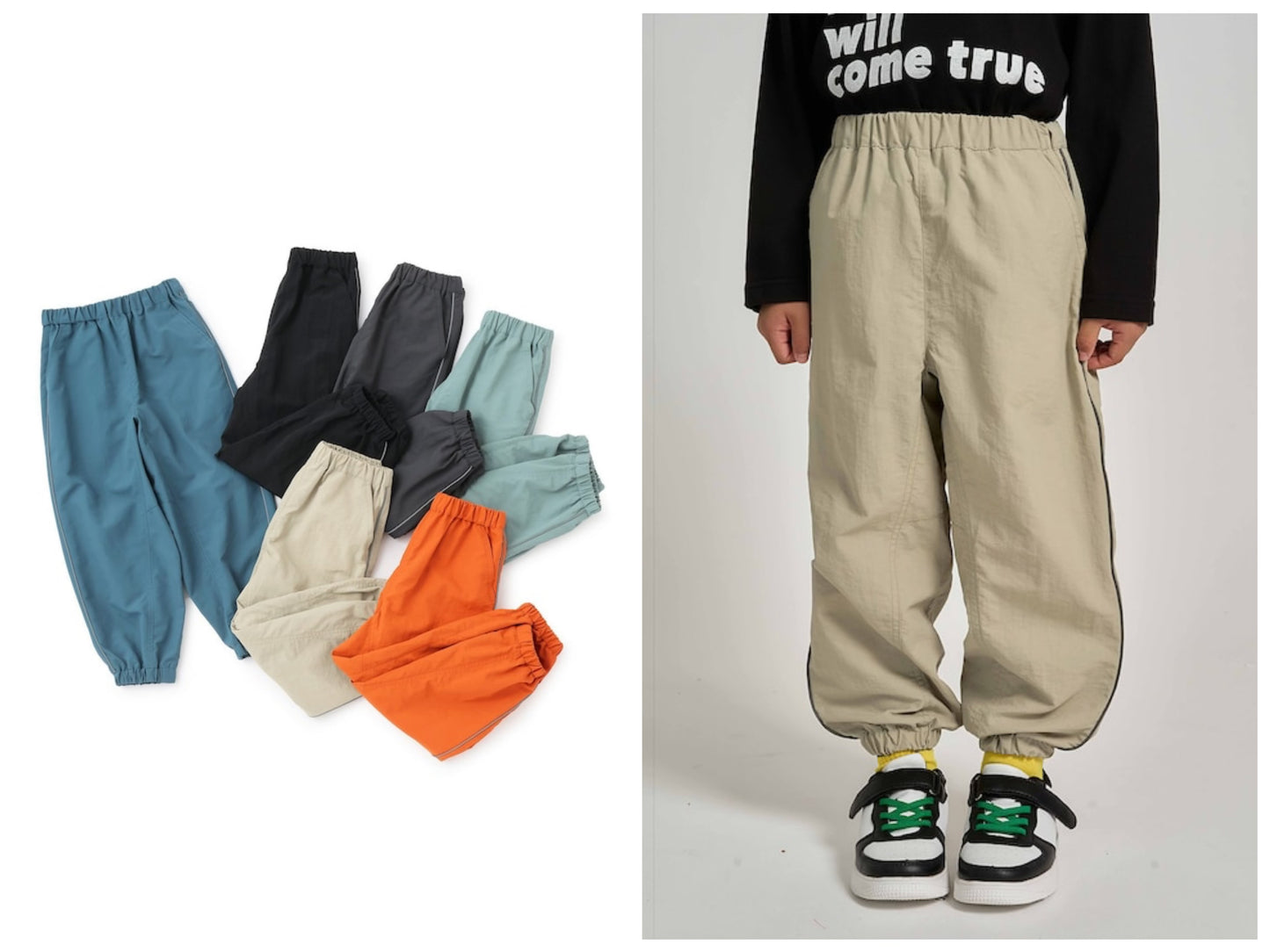 日本童裝 b・R# 防水系列 防污系列 防UV 耐用 運動長褲 100-150cm 男童款 夏季 PANTS