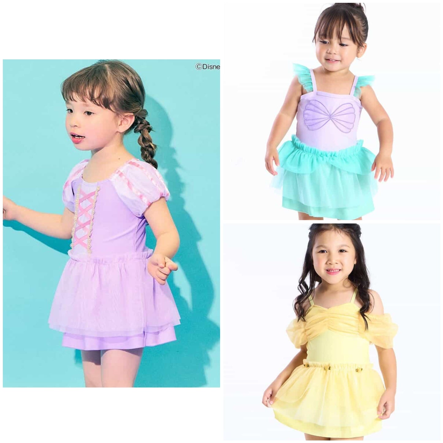 日本童裝 Ampersand x Disney 連體泳衣 80-130cm 女童款 夏季 夏日玩水泳衣特輯