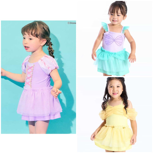 日本童裝 Ampersand x Disney 連體泳衣 80-130cm 女童款 夏季 夏日玩水泳衣特輯