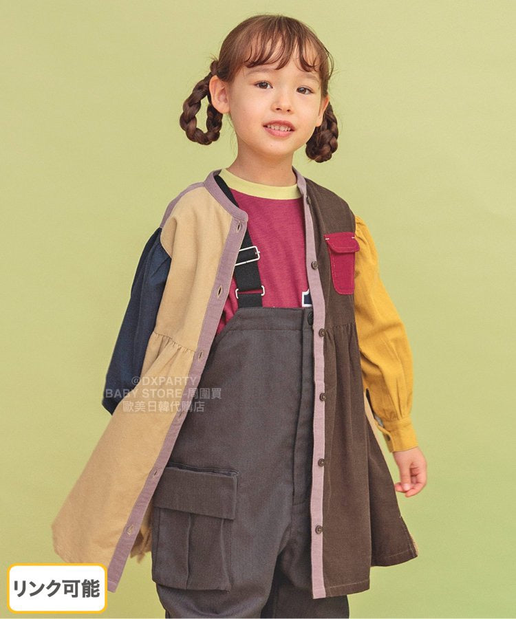 日本童裝 BR#22EE 襯衫連身裙外套 80-140cm 女童款 秋季 DRESSES OUTERWEAR