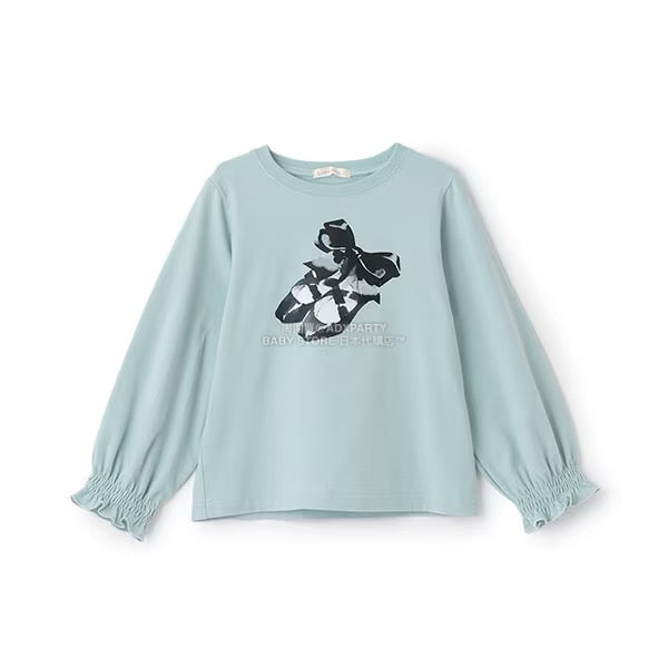 日本童裝 Ly# mine 印花圖案上衣 100-150cm 女童款 冬季 TOPS