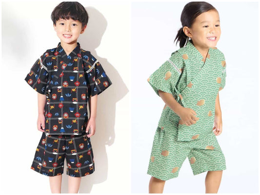 Disney Japanese children's clothing, Jinbei Japanese kimono, 100-150cm, for girls, summer, other brand children's clothing, TOPS PANTS, Japanese Summer Festival Special